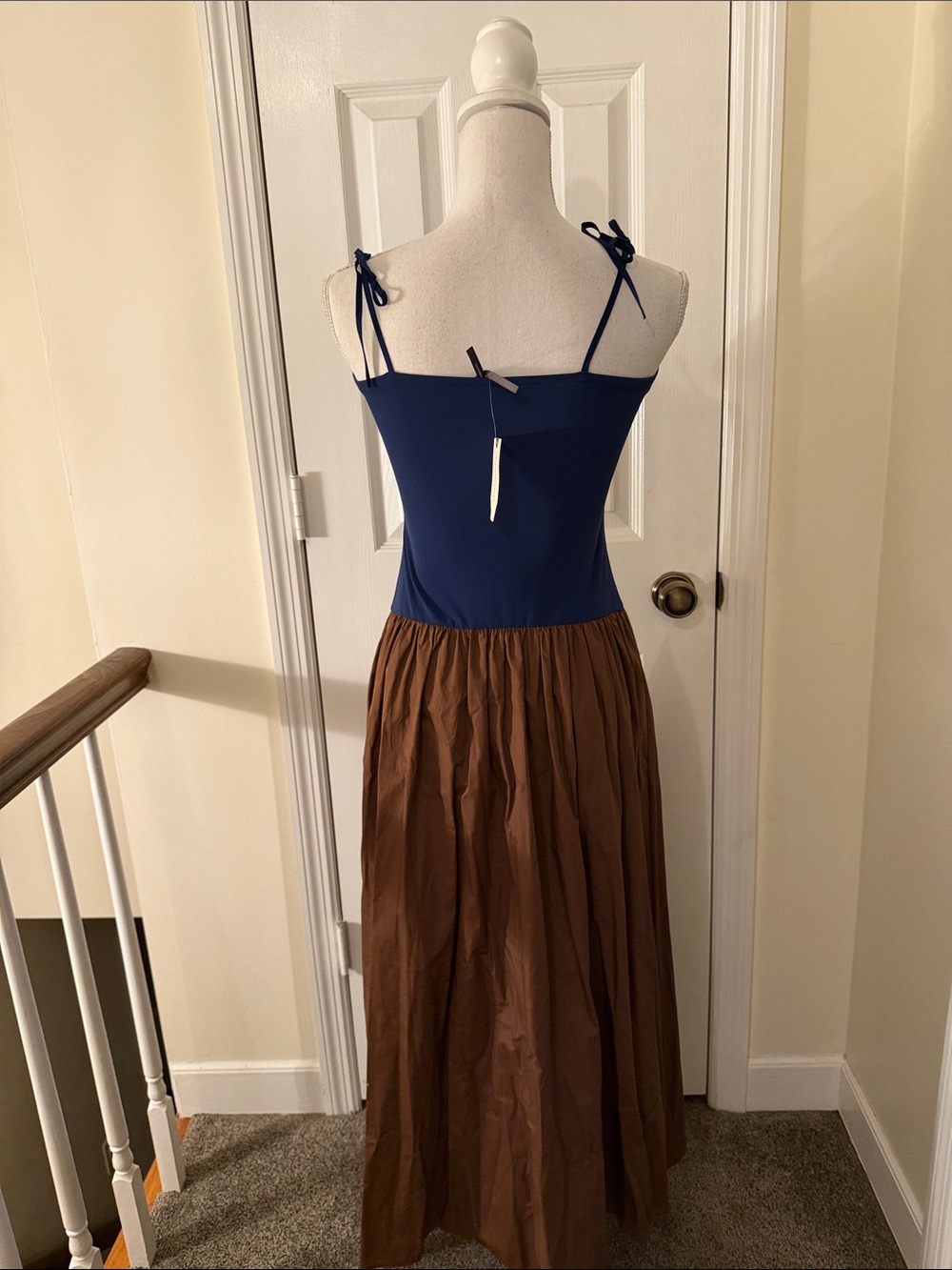 Anthropologie Square Neck Twofer Midi Dress NWT! - Picture 10 of 11